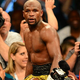Floyd Mayweather Jr. celebrates win against Robert Guerrero in Las Vegas. (Ethan Miller/Getty Images Sports)
